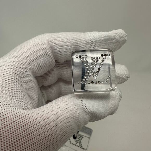 Louis Vuitton LV Transparent Hair Tie Bobbles Silver Clear - Picture 7 of 7